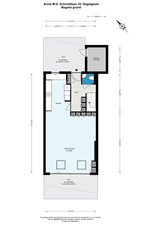 Floorplan - Annie M.G. Schmidtlaan 16, 2343 BH Oegstgeest